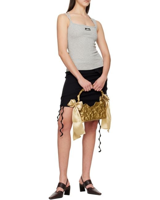 OTTOLINGER Black Ribbed Mini Skirt