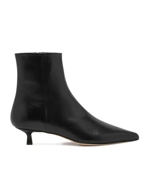 Aeyde Black Harriet Pointed Ankle Boots