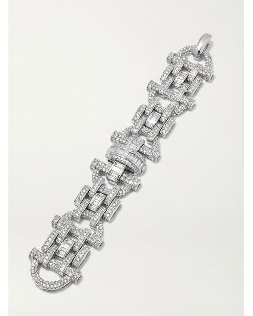 Gucci White Staffa Crystal Bracelet