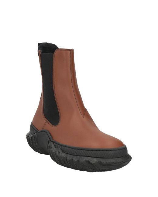 Marni Brown Pointed Toe Ankle Boots