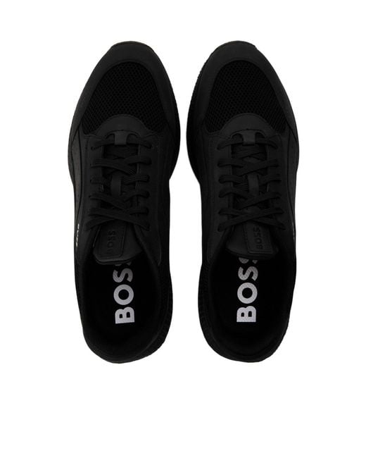 Boss Blue Meshpanelled Trainer for men