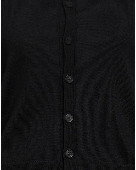 MM6 by Maison Margiela Black Solidcolor Cardigans