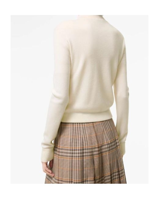Burberry Natural Quilted Knit Jacket