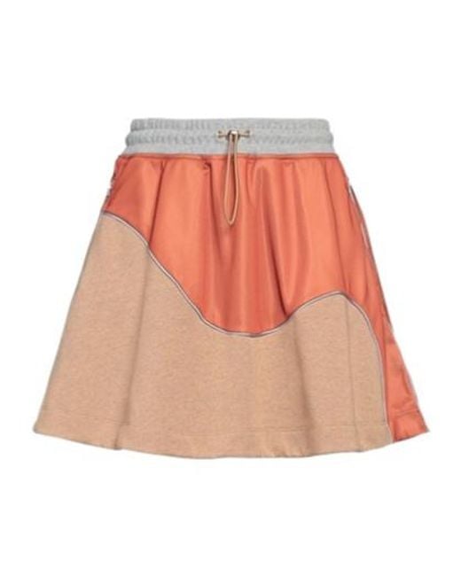 Ganni Red Athletic Skirt