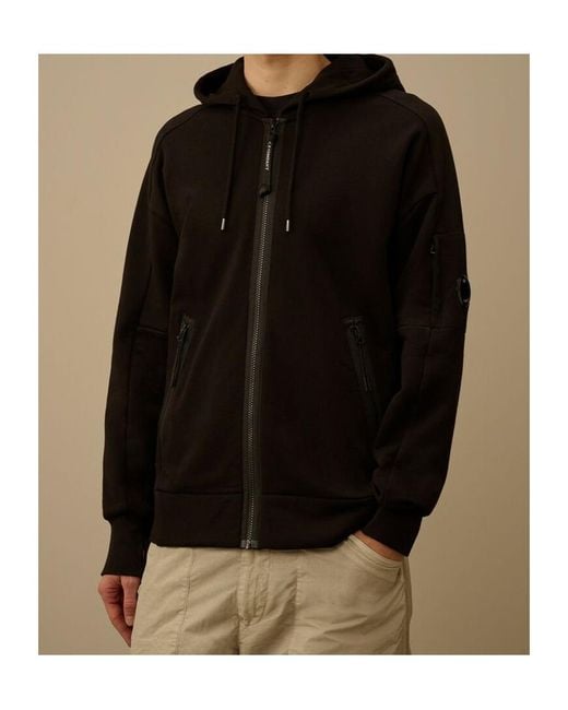 C P Company Black Long-Sleeve Sweatshirt for men