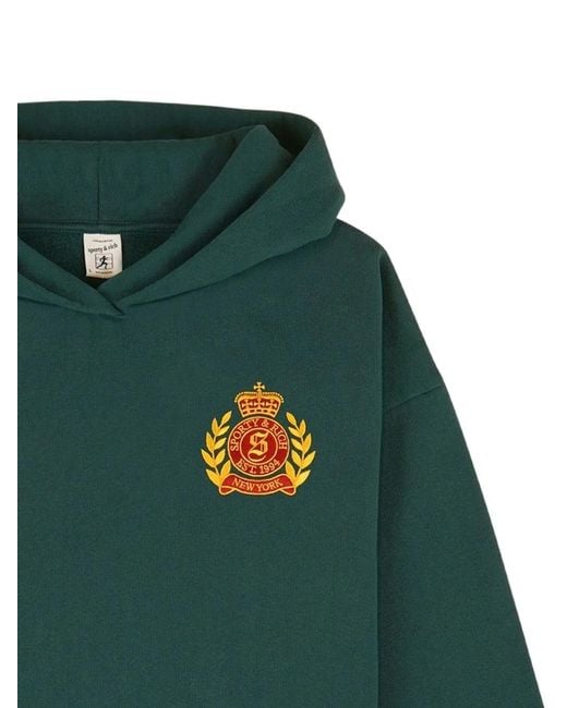 Sporty & Rich Green Long-Sleeved Sweatshirt