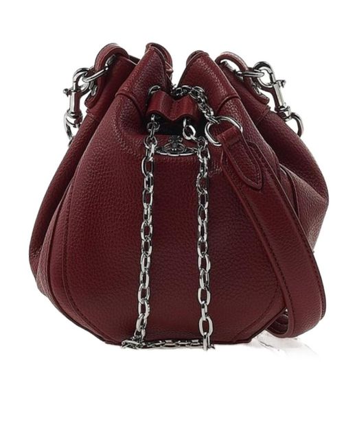 Vivienne Westwood Red Chain Shoulder Bag for men