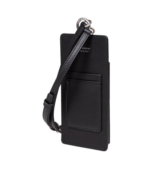 Dolce & Gabbana Black Logo Printed Cellphone Case for men