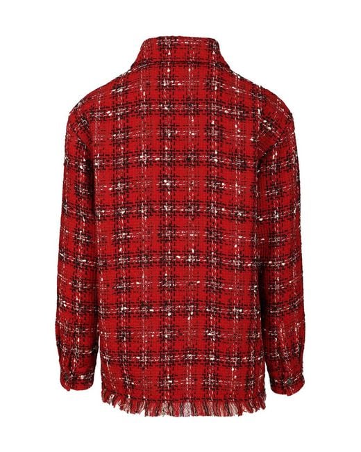 Amiri Red Tweed Jackets for men