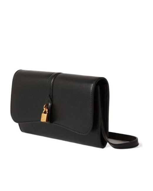 Stella McCartney Black Ryder Flap Crossbody Bag