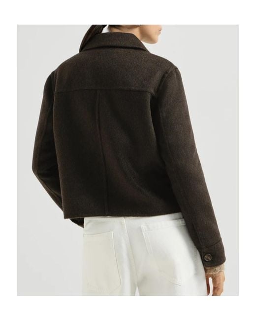 Brunello Cucinelli Black Hand-Crafted Outerwear Jacket