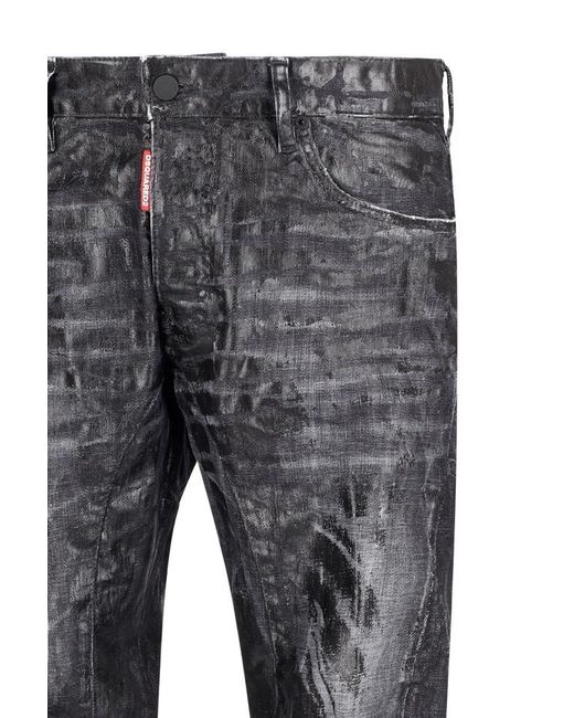DSquared² Gray Five-Pocket Jeans for men