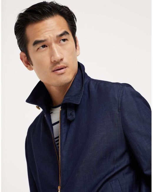 Brunello Cucinelli Blue Long-Sleeved Zip-Up Jacket for men