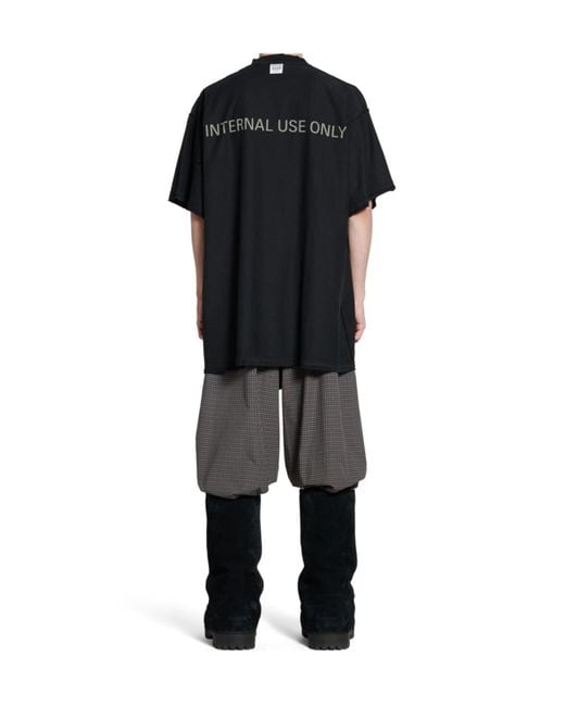 送料込+BALENCIAGA＋INTERNAL USE ONLY INSIDE-OUT Tシャツ Balenciaga Internal Use Only Inside-Out Oversized T-Shirt