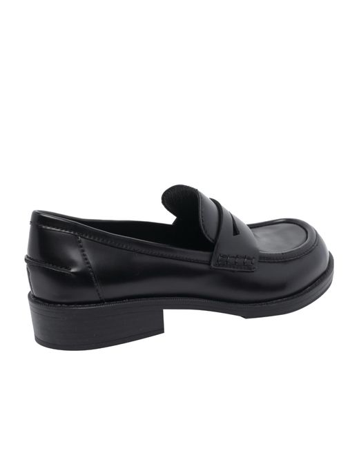 Ash Black Round-Toe Loafers