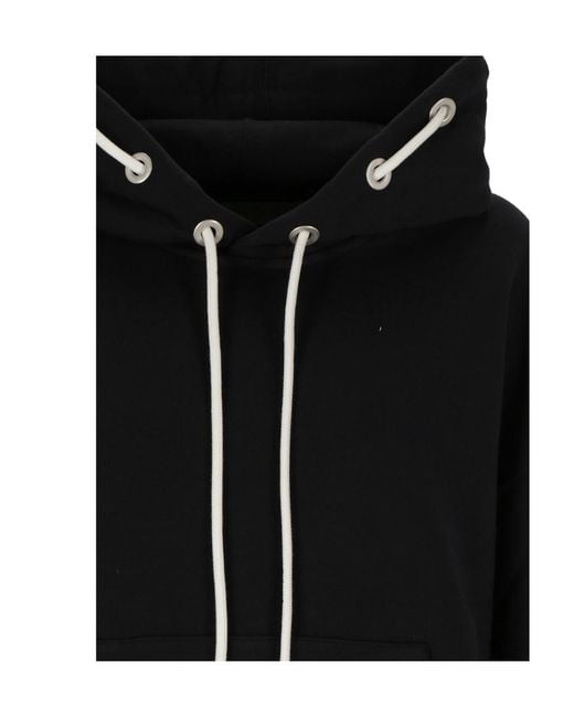 Palm Angels Black Logo-Print Hoodie
