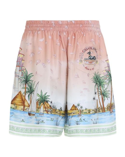 Casablanca Multicolor Ethereal Printed Shorts for men