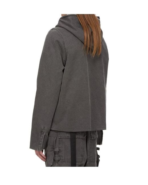 Rick Owens Gray Gimp Zipfront Jacket for men