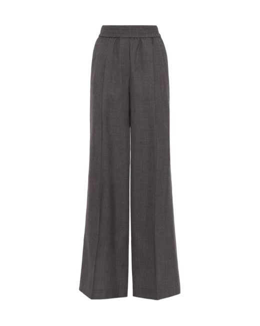 Brunello Cucinelli Gray Classic Suit Trousers