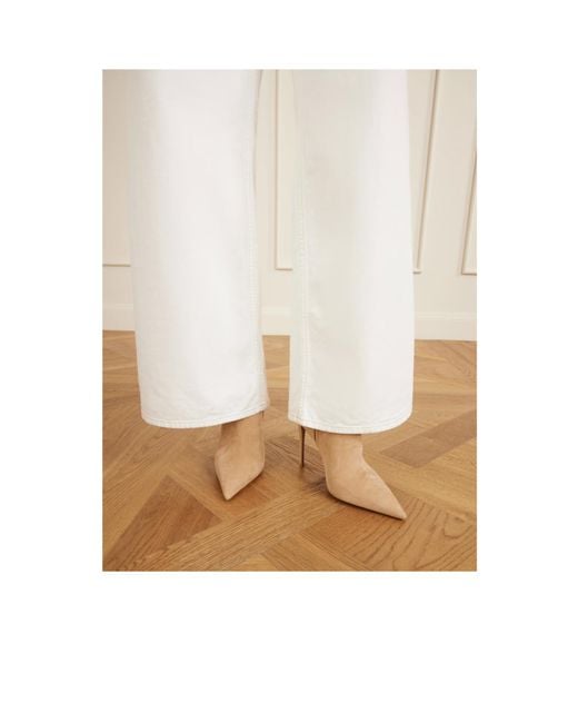 Paris Texas Natural Pointed-Toe High Heels