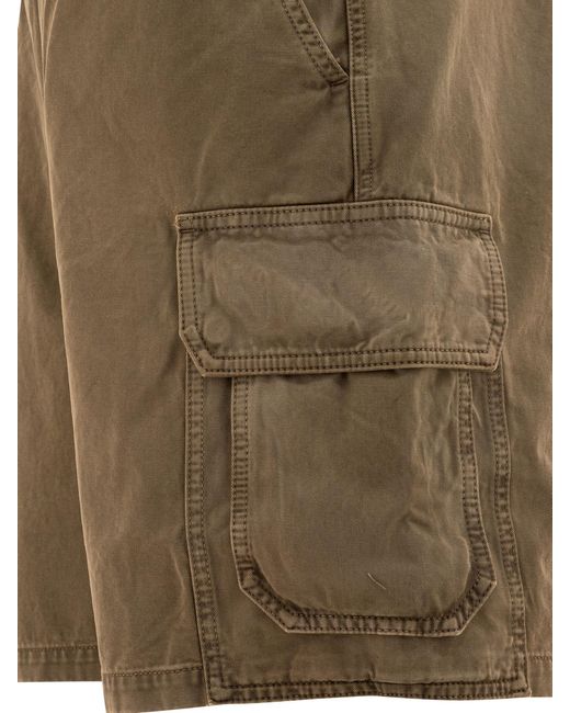 Loewe Green Cargo Bermuda Shorts for men