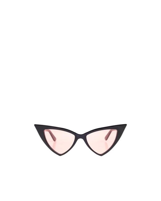 McQueen White Eyewear Cat-Eye Frame Sunglasses