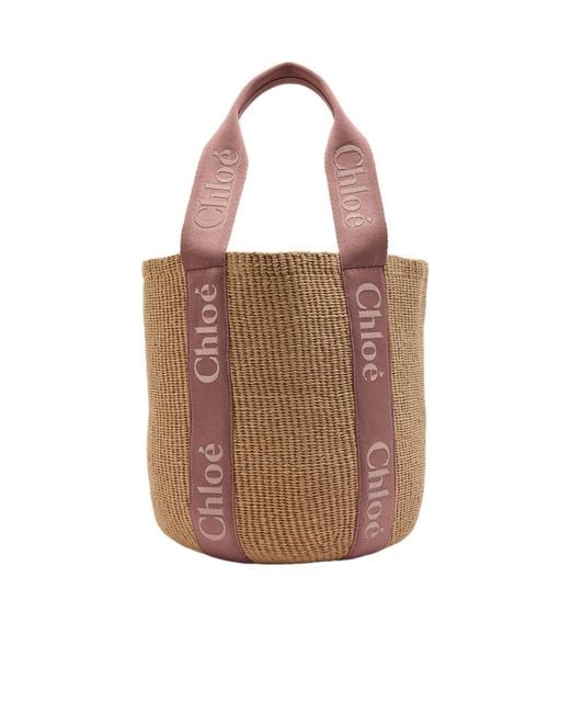 Chloé Brown Woven Handbag