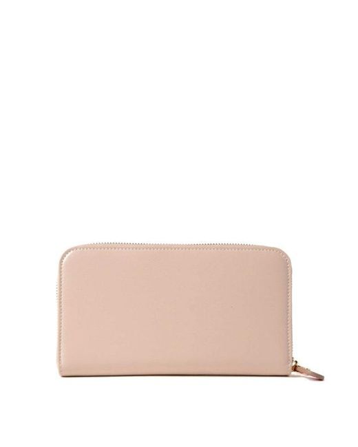 Ferragamo Pink Logo Decorated Purse