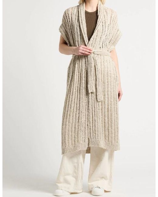 Brunello Cucinelli Natural Long Cardigan