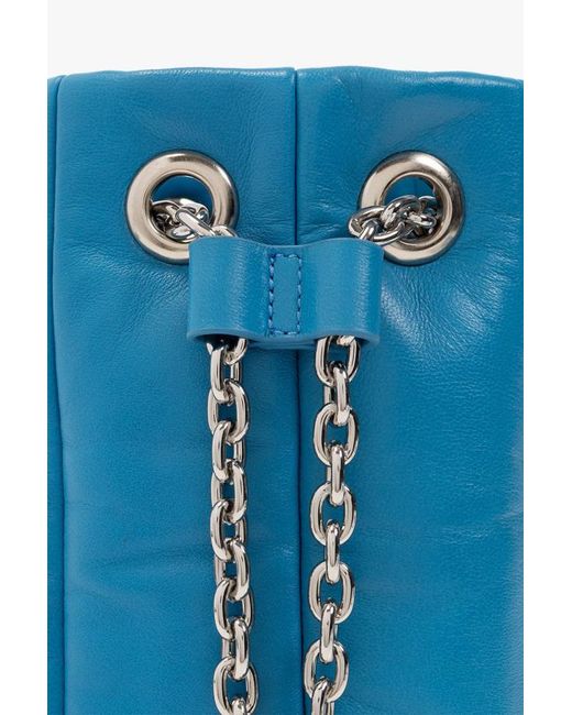 Stand Studio Blue Yvette Chain-Linked Bucket Bag