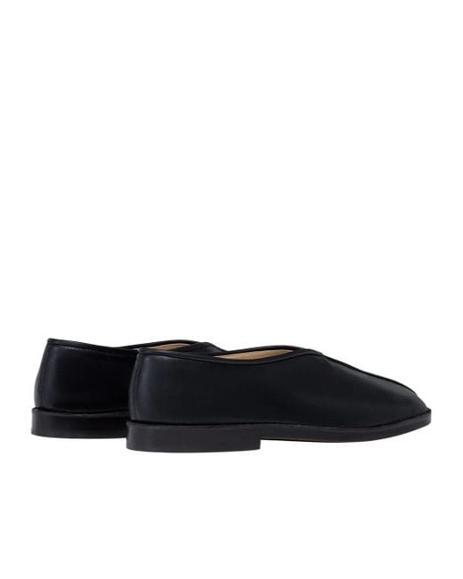 Lemaire Blue Square-Toe Slip-On Loafers for men