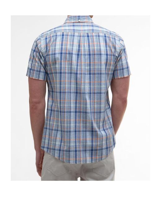 Barbour Blue Plaid Shirt for men