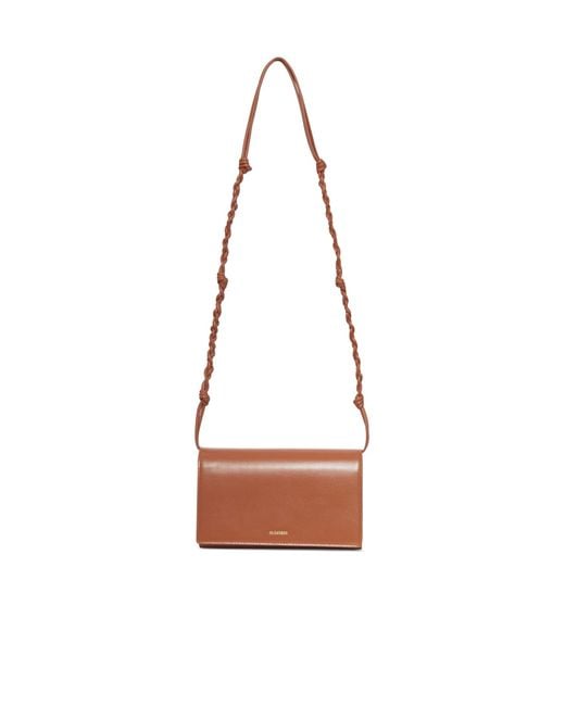 Jil Sander White Tangle With Strap Wallet