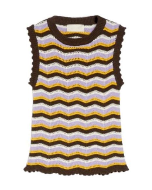 iBlues Black Crochet-Knit Sweater