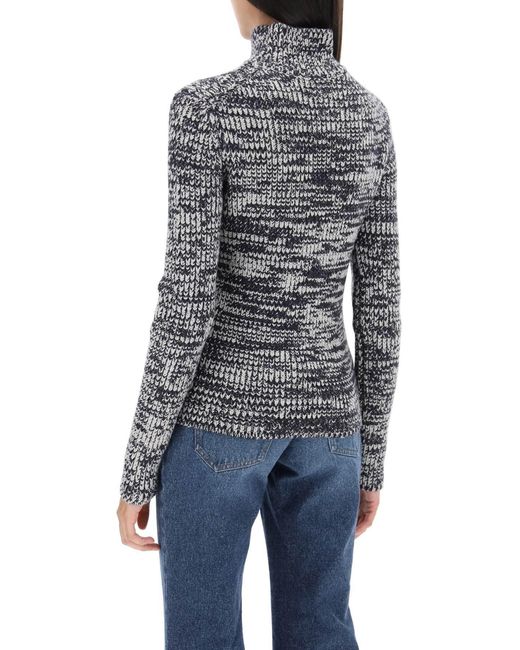 Tom Ford Gray Wool Blend Turtleneck Sweater