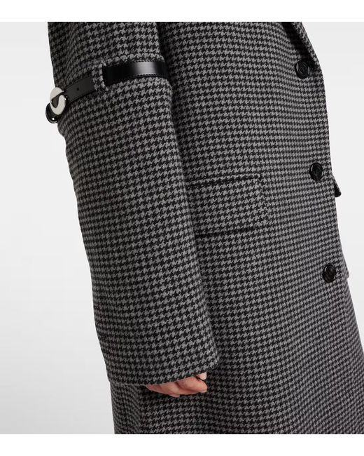 Coperni Gray Thousand Birds Wool And Cashmere Coat