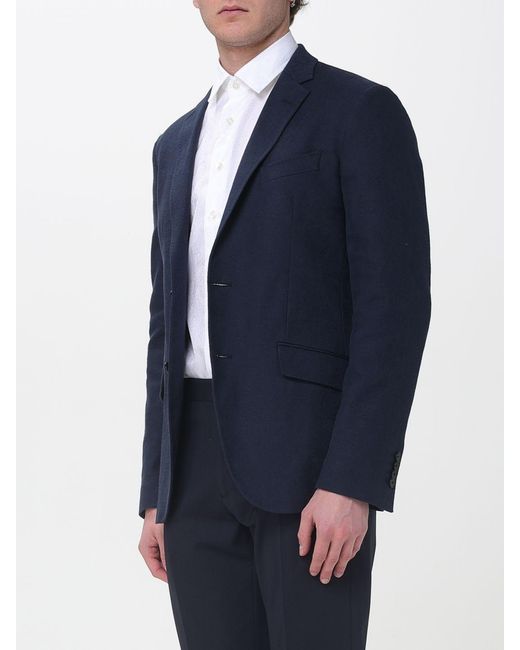 Etro Blue Single-Breasted Tailored Blazer for men