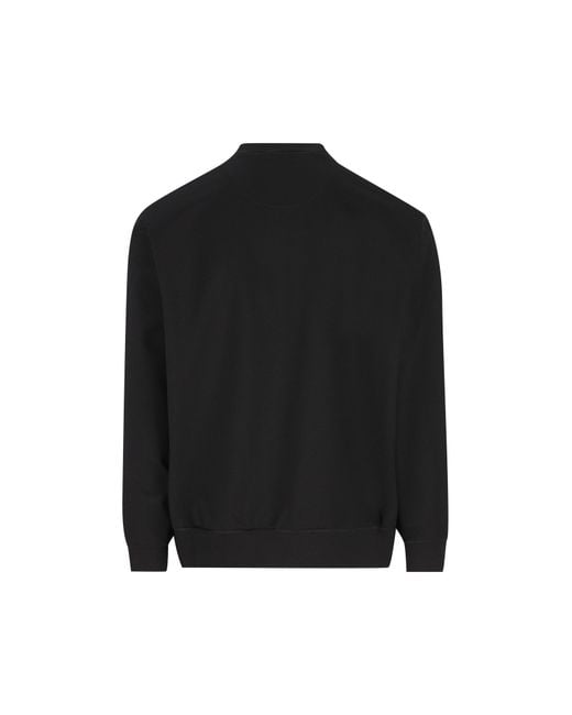 Prada Black Crew Neck Long-Sleeved Sweatshirt for men