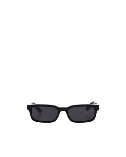Retrosuperfuture White Gesto Rectangle Frame Sunglasses for men