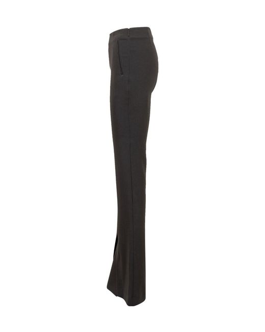 Ambush Black Tailored-Cut Flared Trousers