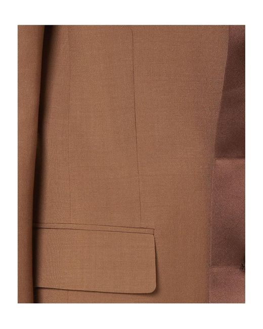 Fendi Brown Single Breasted Tailored Blazer