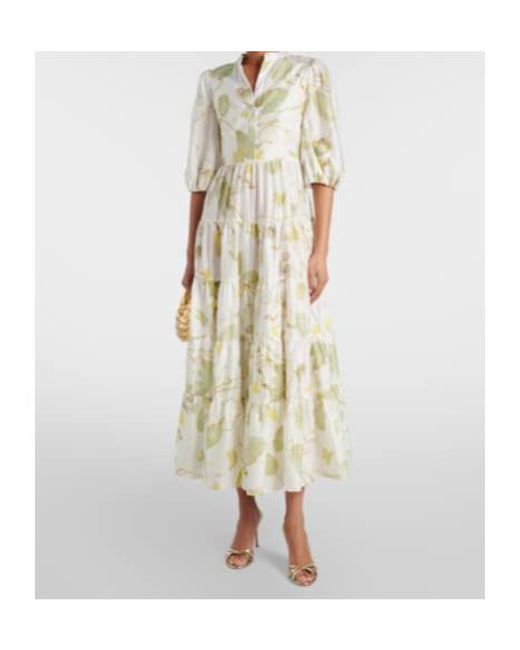 Erdem White Cotton Maxi Dress