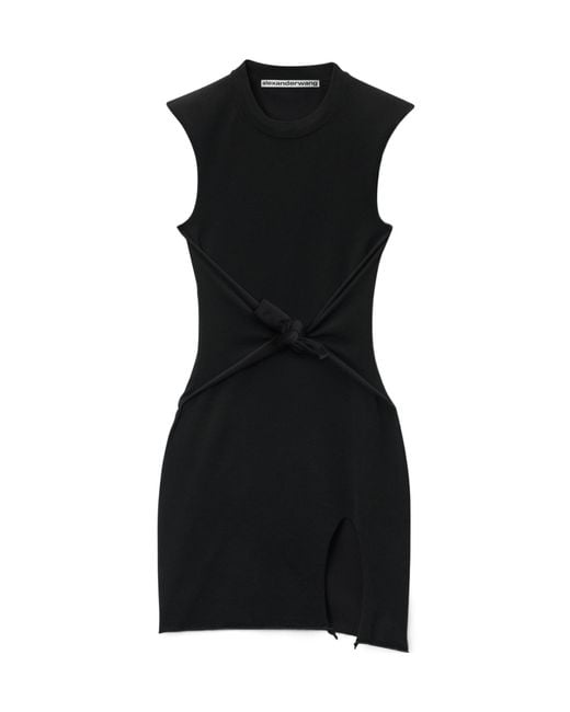 Alexander Wang Black Prestyled Bodycon Mini Dress