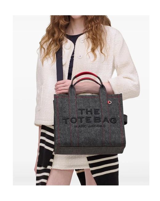 Marc Jacobs Black The Denim Medium Tote Bag