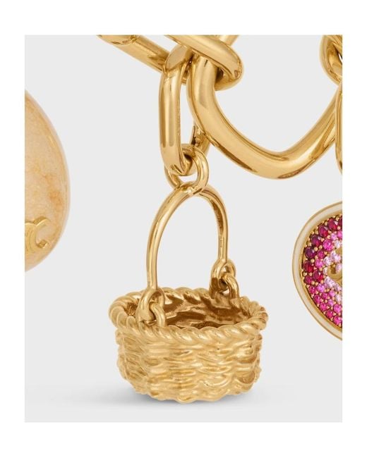 Céline Metallic Charms Panier