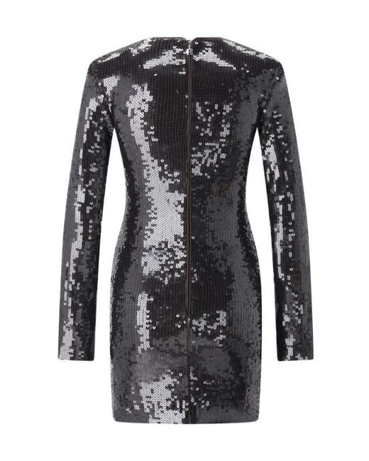 ROTATE BIRGER CHRISTENSEN Black Sequined Mini Dress