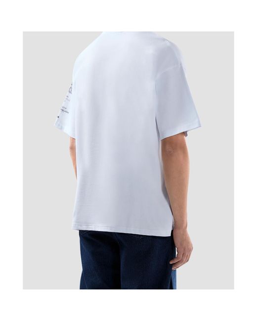 Gcds White Logo-Print T-Shirt for men