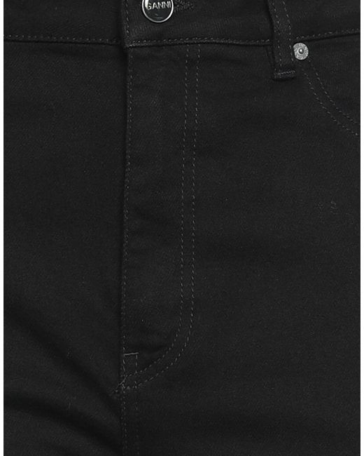 Ganni Black Solid Color Casual Pants