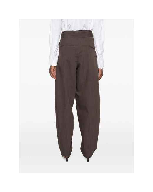 Rohe Brown Wide-Leg Casual Pants