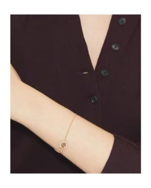 Tory Burch Metallic Logo-Charm Bracelet